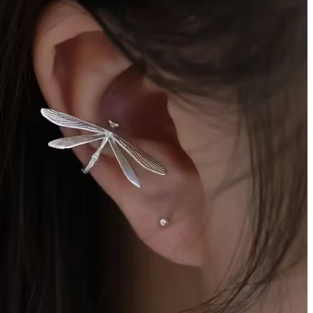 🦋 Dragonfly Ear Cuff - Unpierced - Picture 2 of 3
